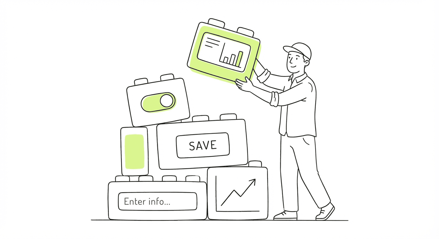 Building custom software with UI components